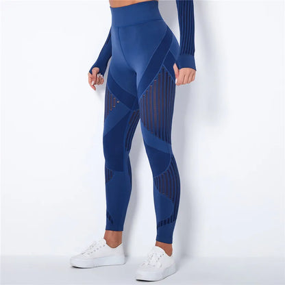 Nahtlose Leggings mit Mesh – High‑Waist Power für dein Workout