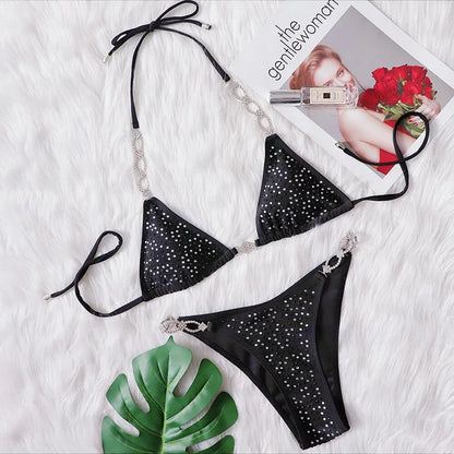 Strass & Pailletten Bikini – glamourös, auffällig & perfekt für heiße Auftritte