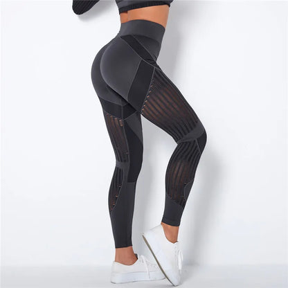 Nahtlose Leggings mit Mesh – High‑Waist Power für dein Workout