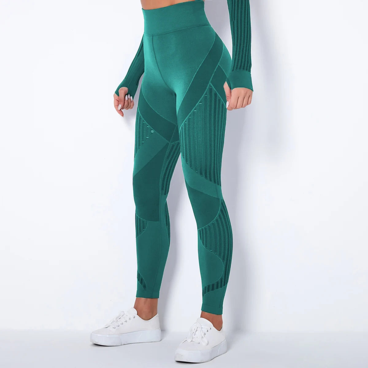Nahtlose Leggings mit Mesh – High‑Waist Power für dein Workout