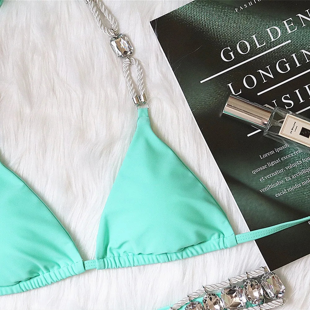 Kristall Bikini-Set – glamourös, sexy & voller Glanz