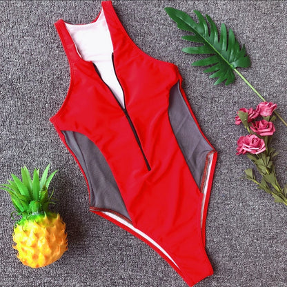 High-Cut Zipper Monokini – sportlich, sexy & raffiniert