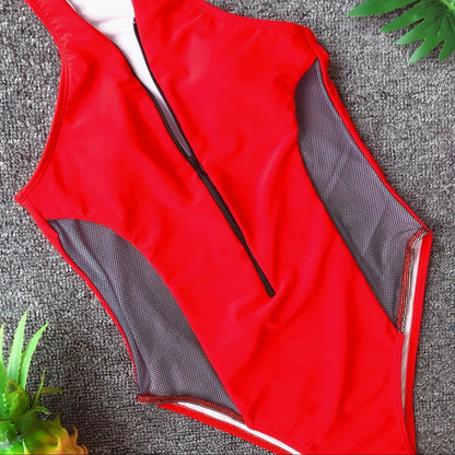 High-Cut Zipper Monokini – sportlich, sexy & raffiniert