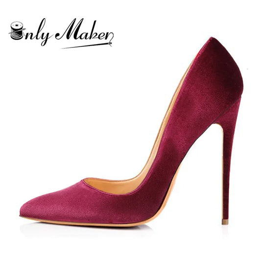 Onlymaker Frauen Stilettos – Elegante Spitz-Zeh Pumps für Jeden Anlass