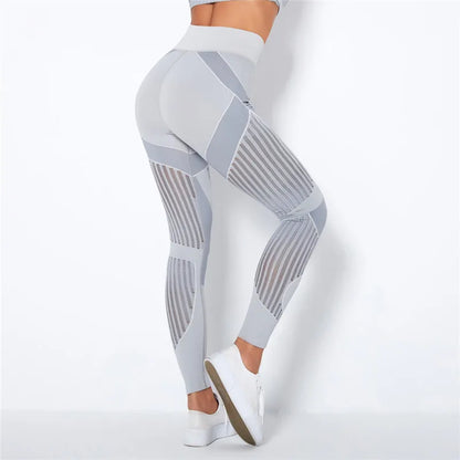 Nahtlose Leggings mit Mesh – High‑Waist Power für dein Workout