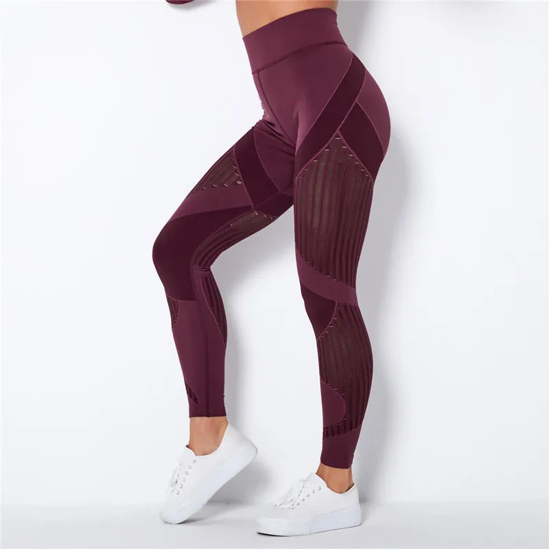 Nahtlose Leggings mit Mesh – High‑Waist Power für dein Workout