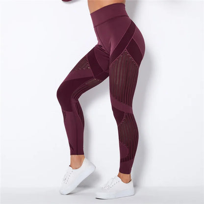 Nahtlose Leggings mit Mesh – High‑Waist Power für dein Workout