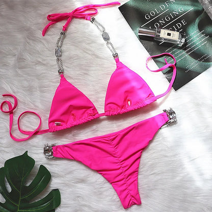 Kristall Bikini-Set – glamourös, sexy & voller Glanz