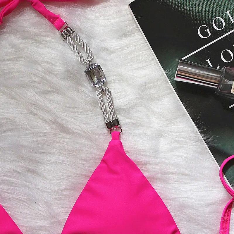 Kristall Bikini-Set – glamourös, sexy & voller Glanz