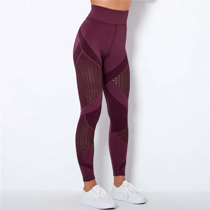 Nahtlose Leggings mit Mesh – High‑Waist Power für dein Workout