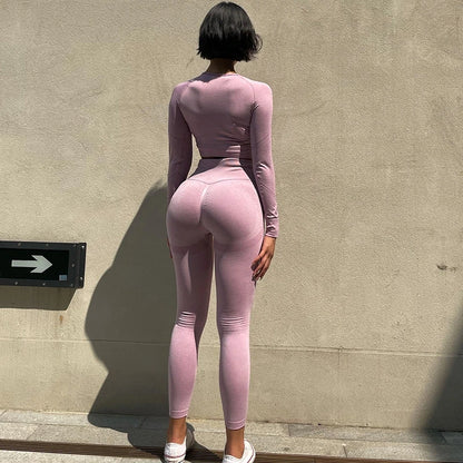 2-teiliges Nahtloses Yoga-Set – Perfekt für dein Workout