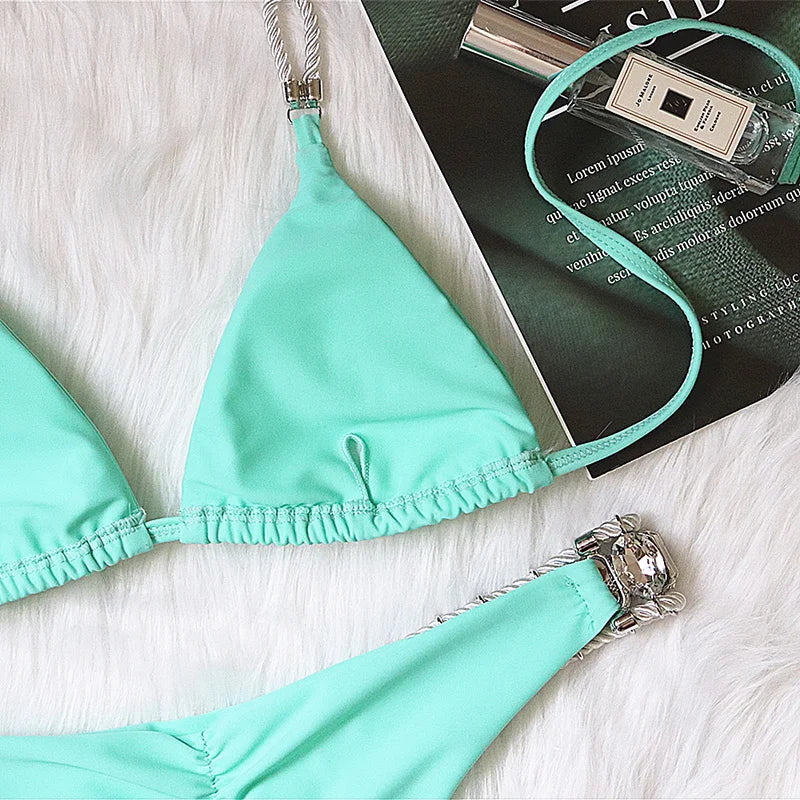 Kristall Bikini-Set – glamourös, sexy & voller Glanz