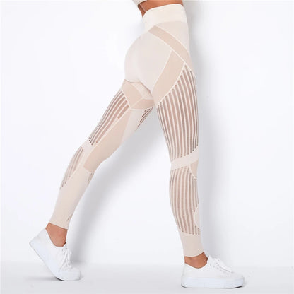 Nahtlose Leggings mit Mesh – High‑Waist Power für dein Workout