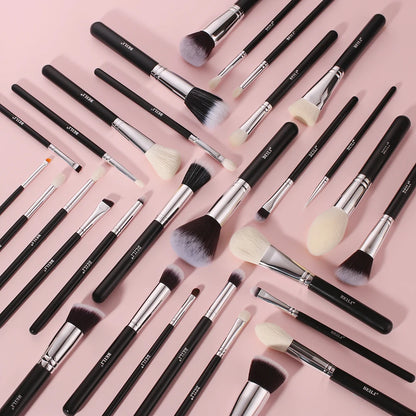 Beili Schwarzes Make-up-Pinsel-Set – Edles Profi-Tool aus Ziegenhaar! ✨