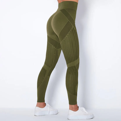Nahtlose Leggings mit Mesh – High‑Waist Power für dein Workout