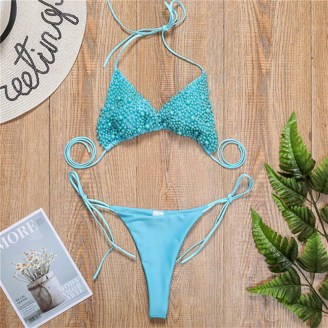 Luxus-Perlen Bikini – zart, sexy & außergewöhnlich