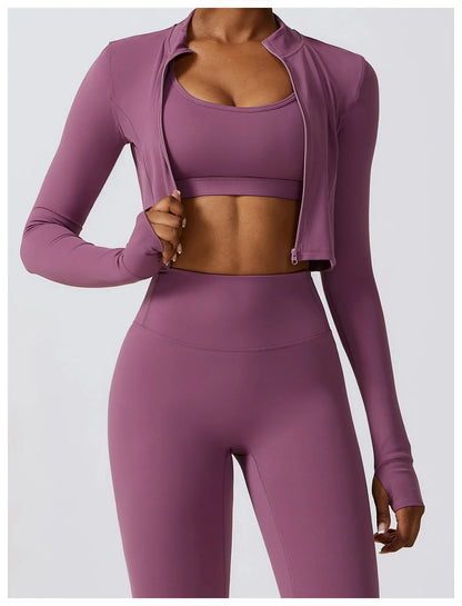 Stylisches 3er Workout Outfit für Damen – Dein perfekter Begleiter für Fitness und Gym