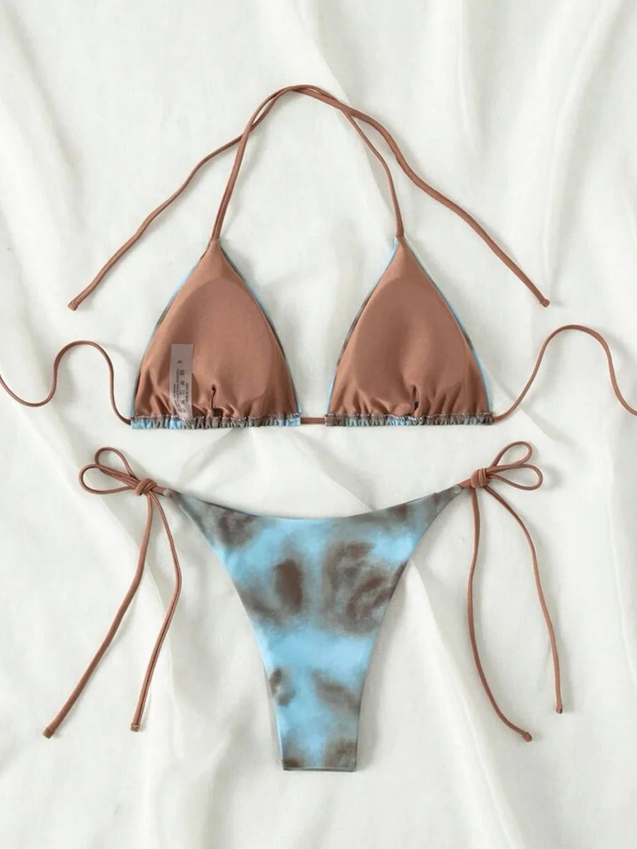 Tie-Dye Bikini-Set – farbenfroh, sexy & absolut im Trend