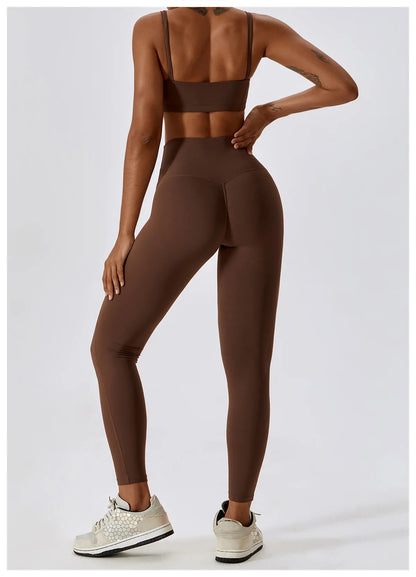 2-teiliges Yoga-Set – Nude Feel für Höchsten Komfort und Stil