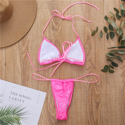 Brazilian Style Leder-Look Monokini – heiß, modern & selbstbewusst