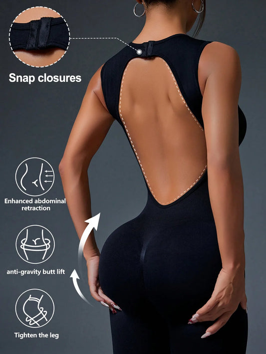 Seamless Zipper Jumpsuit – Sleek. Strong. Stunning.