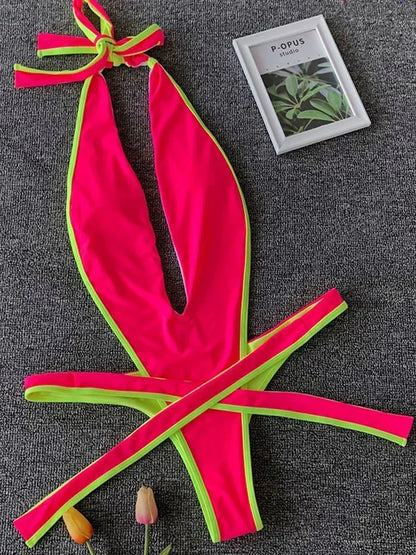 Wickel-Monokini mit Neckholder – feminin, elegant & perfekt für den Sommer