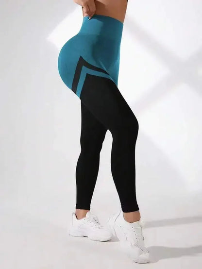 Nahtlose Streifen‑Butt‑Lift Leggings – High‑Waist Power für dein Workout