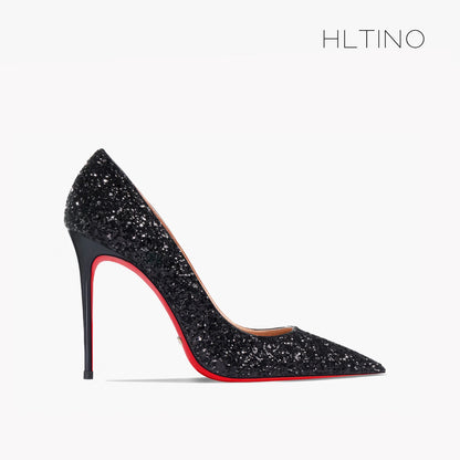 Glitter Red Bottom Heels – Shine bright, walk bold