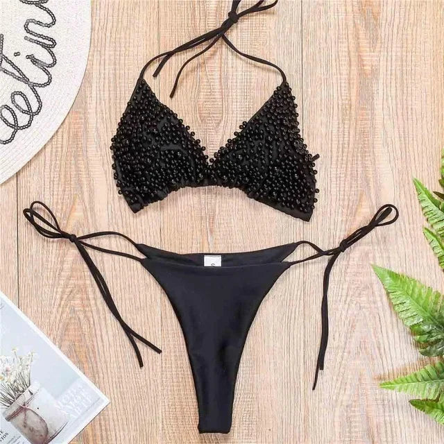Luxus-Perlen Bikini – zart, sexy & außergewöhnlich