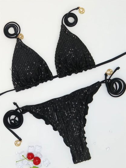 Glitzer Pailletten Bikini – funkelnd, sexy & gemacht für den großen Auftritt