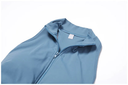 Zipper Yoga Overall – Figurbetonter Sport-Overall für Fitness, Pilates & Workout