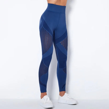 Seamless Knitted High‑Waist Leggings – Quick‑Dry & Hip‑Lifting Power