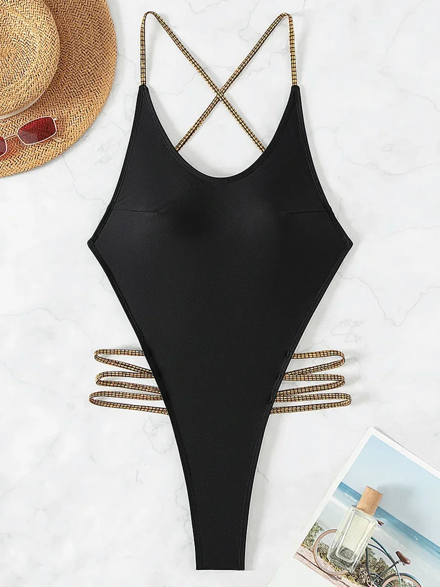 Backless Monokini mit Kreuzträgern – ultraknapper Schnitt für selbstbewusste Looks