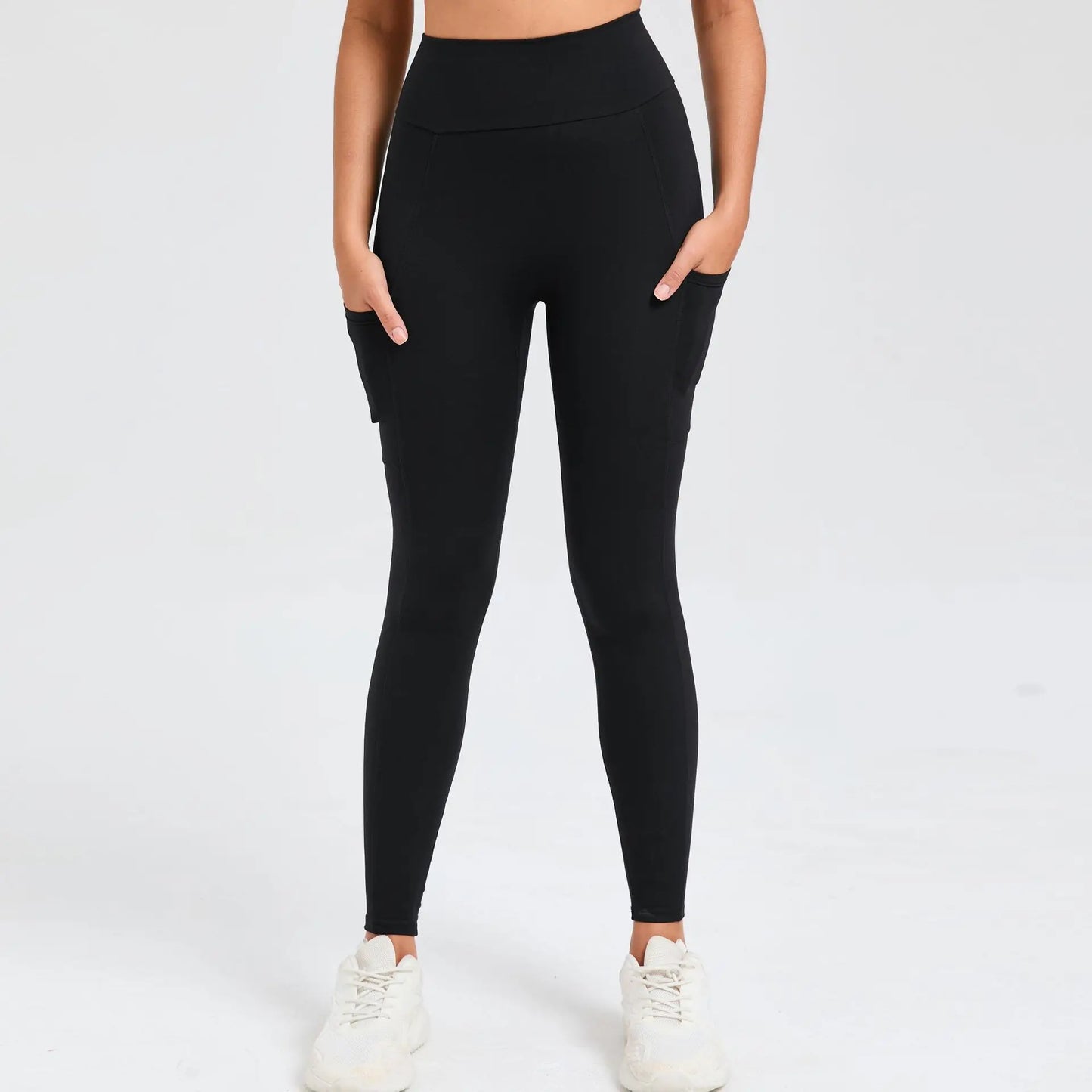 V-Taille Yogahose mit Scrunch-Effekt – Figurbetont & funktional 🍑🖤