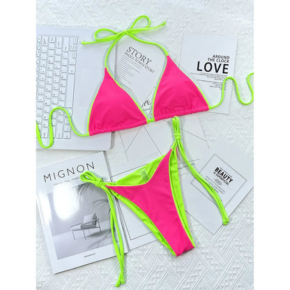 Halter-Bikini im Brazilian-Style – sexy, farbenfroh & perfekt für deinen Sommer