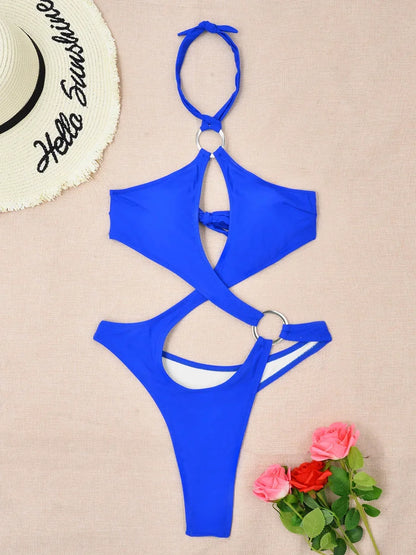 Cut-Out Monokini mit Ringen – modern, sexy & detailverliebt