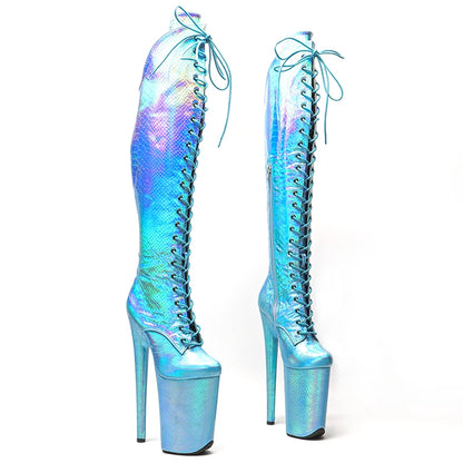 Leecabe Snake PU Boots – 23 cm pure Attitude