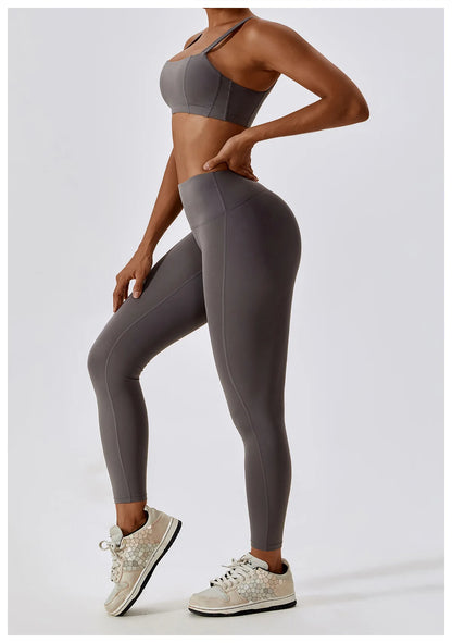 2-teiliges Yoga-Set – Nude Feel für Höchsten Komfort und Stil