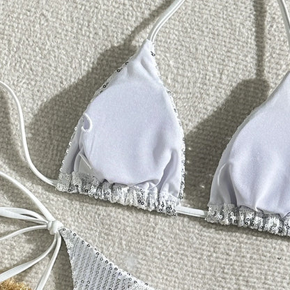 Star Pailletten Bikini – funkelnd, brasilianisch & voller Summer-Vibes