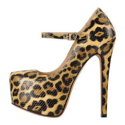 Mary Jane Vibes – Plattform-Pumps mit Stiletto & Riemchenschnalle
