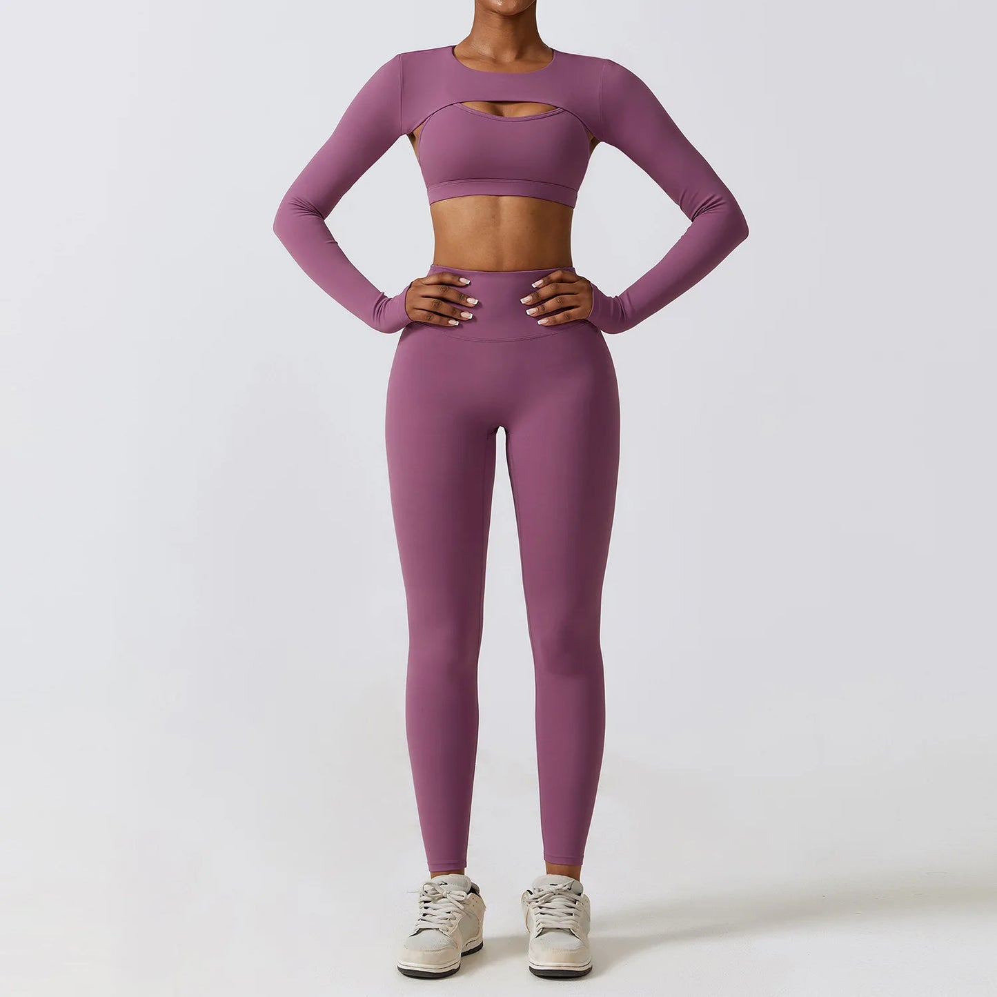 Stylisches 3er Set Workout Outfit für Damen – Perfekt für Fitness, Yoga & Sport