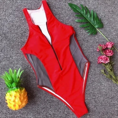 High-Cut Zipper Monokini – sportlich, sexy & raffiniert