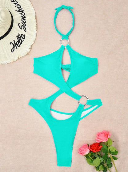 Cut-Out Monokini mit Ringen – modern, sexy & detailverliebt