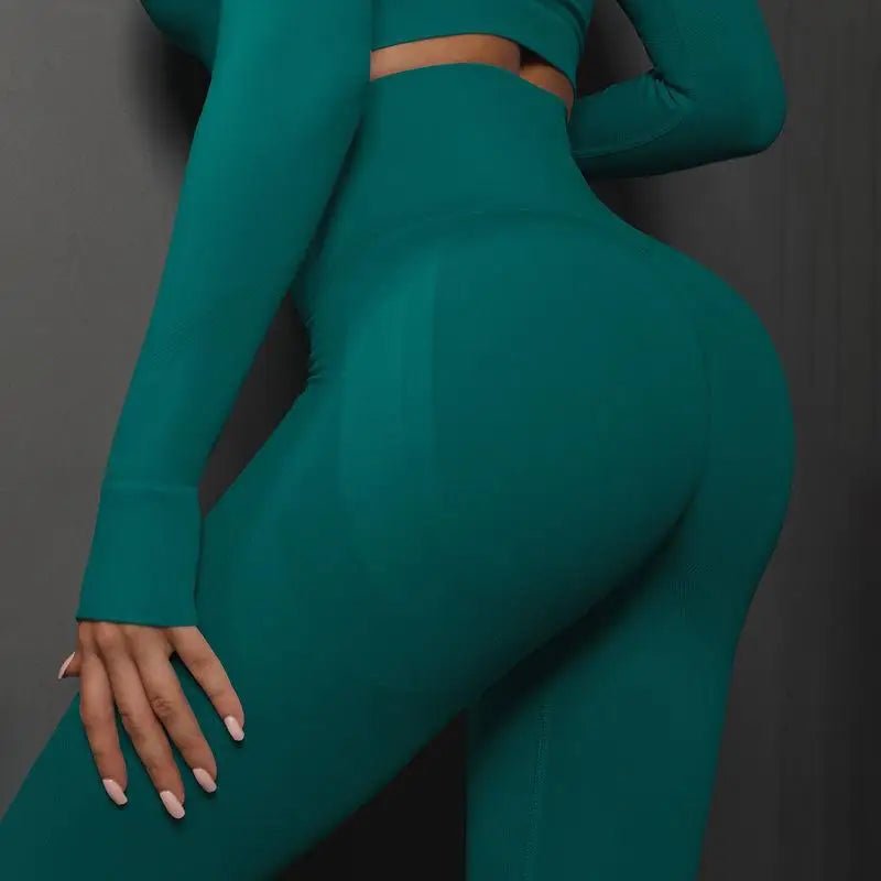 Nahtlose Fitness-Leggings – Push-Up & Hohe Taille für Perfekten Halt