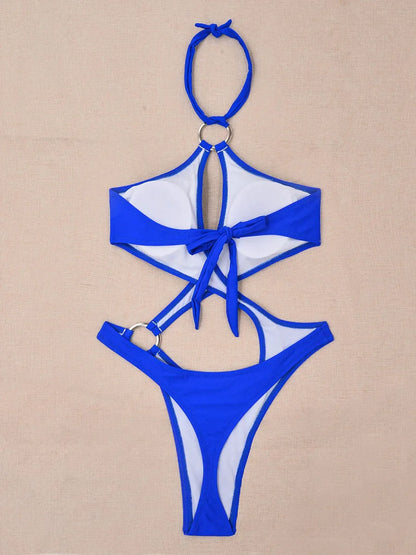 Cut-Out Monokini mit Ringen – modern, sexy & detailverliebt