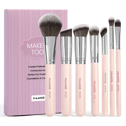 Maange 7-teiliges Make-up-Pinsel-Set – Dein Essentials-Kit für makellose Looks! ✨