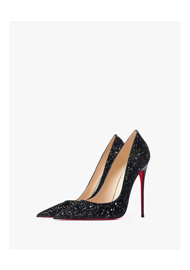 Glitter Red Bottom Heels – Shine bright, walk bold
