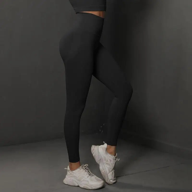 Nahtlose Fitness-Leggings – Push-Up & Hohe Taille für Perfekten Halt