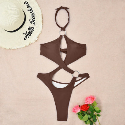 Cut-Out Monokini mit Ringen – modern, sexy & detailverliebt
