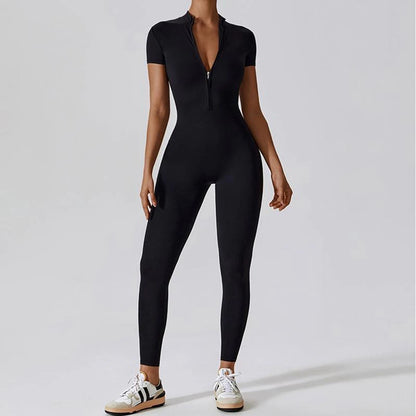 Slim Fit Zipper Jumpsuit – Feminine Power in One Piece